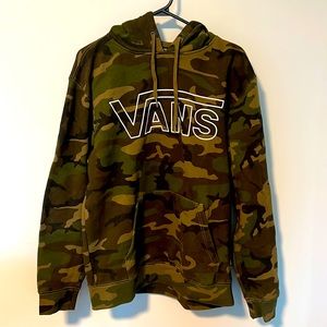 Vans Camo Hoodie Mens Medium
